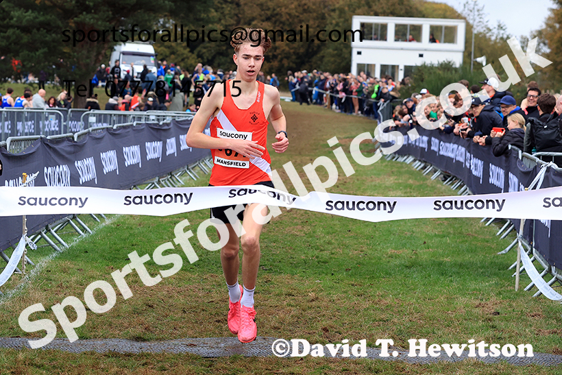 Mens Under-17s 2024 National Cross Country Relays, Berry Hill Park, Mansfield.   Photo: David T. Hewitson/Sports for All Pics